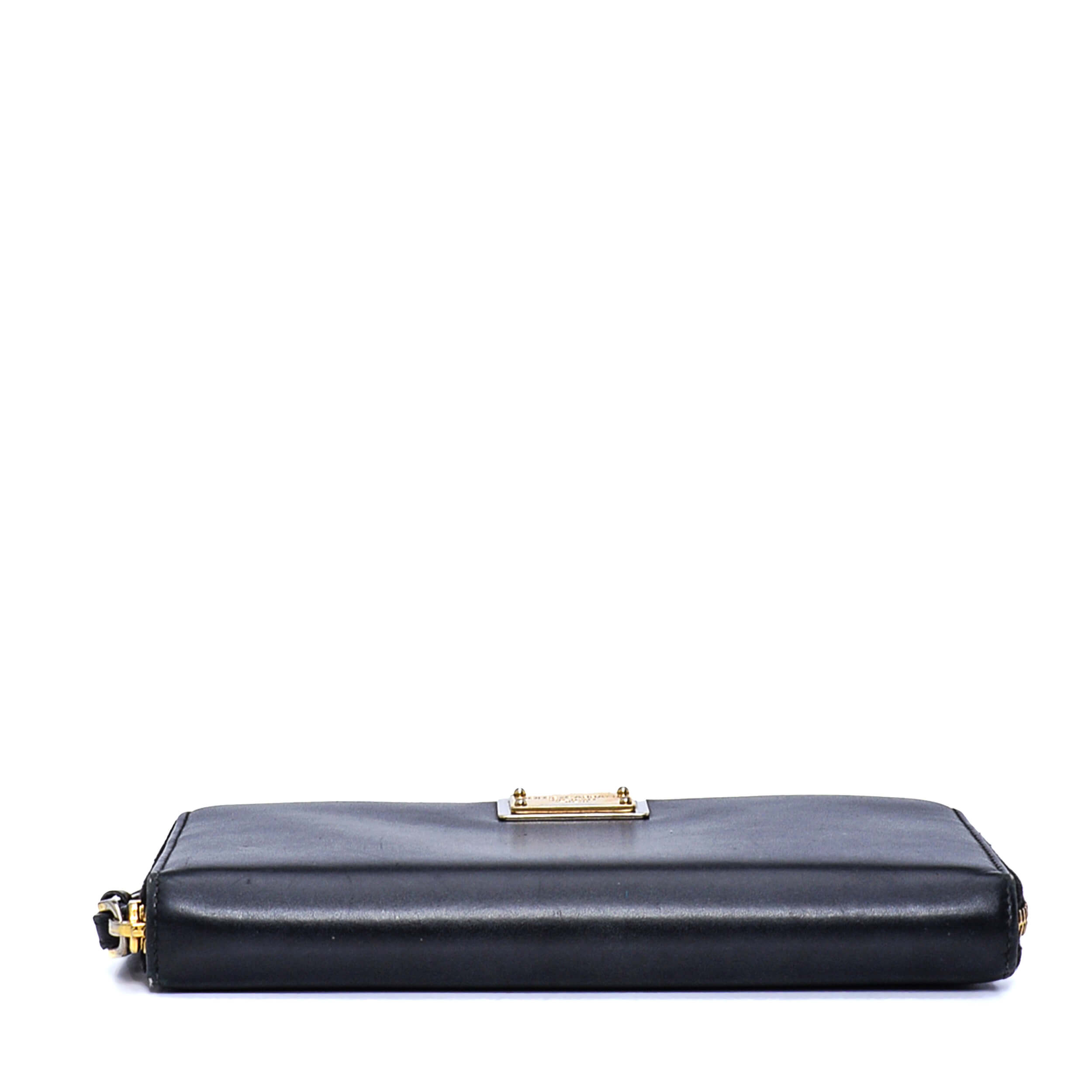 Dolce&Gabbana - Black Box Leather Zippy Wallet